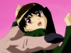 Big boobed hentai cutie wrapped up in monster tentacles