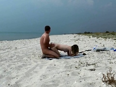 Real public beach fun